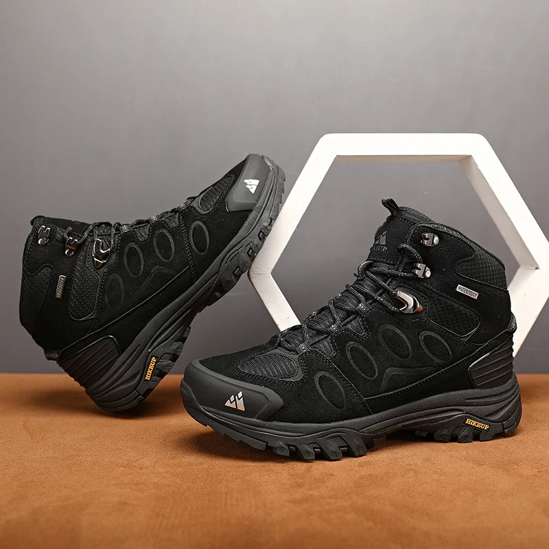 Bottes de Randonnée Hautes pour Homme – Chaussures Outdoor d’Hiver, Lacets, Antidérapantes, Confortables et Chaudes, Idéales pour Trekking et Activités Sportives - BLACKBEARD OUTDOOR INDUSTRIES
