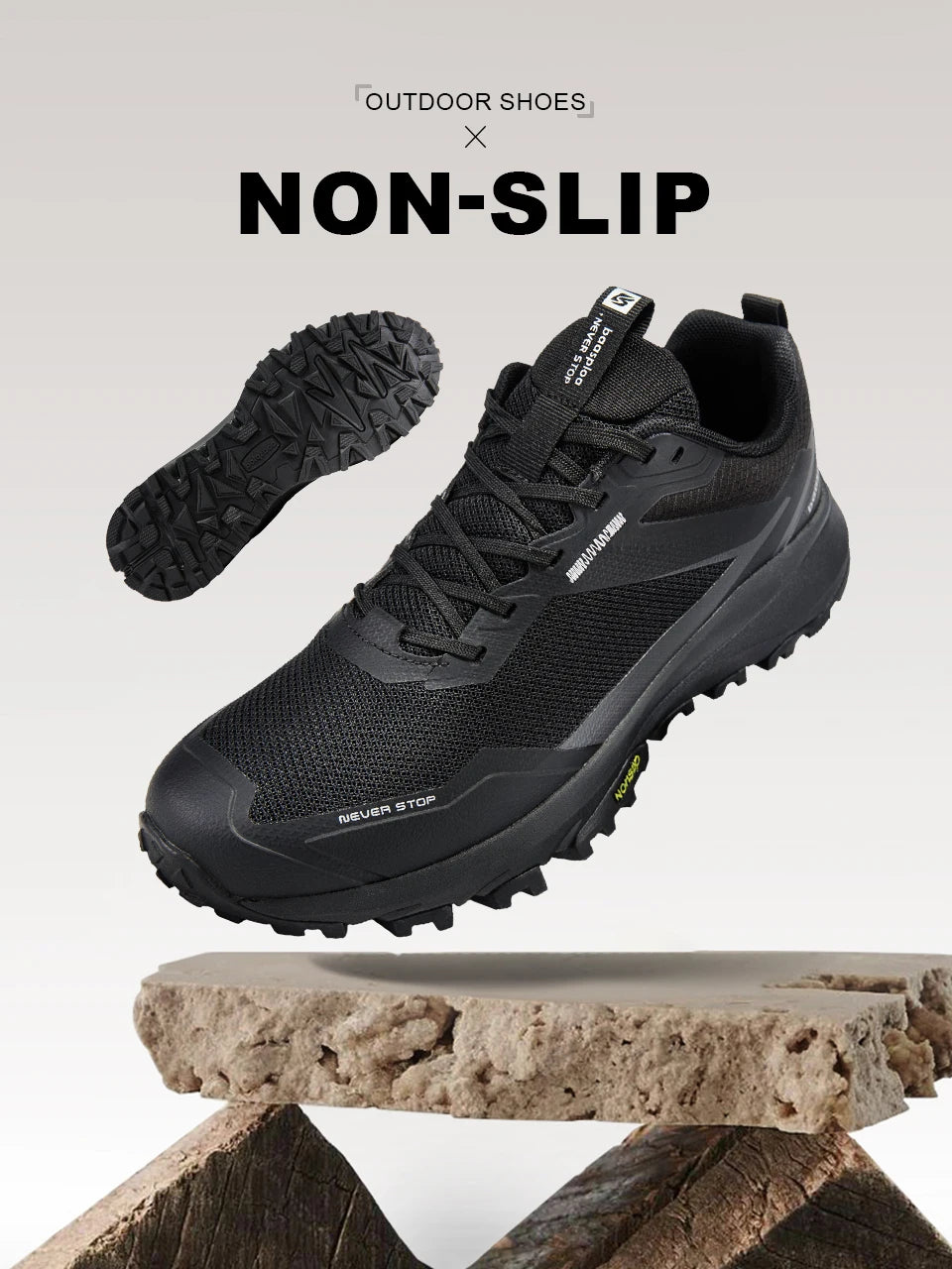 Chaussures de Randonnée Homme Bassploa – Sneakers Légères, Confortables et Antidérapantes, Résistantes à l'Usure, pour Activités Outdoor - BLACKBEARD OUTDOOR INDUSTRIES