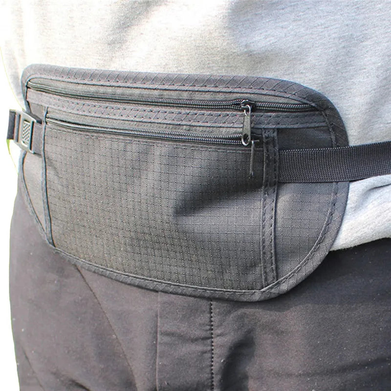 Ceinture Pochette de Voyage Sécurisée – Unisexe, Ultra-fine, Noire - BLACKBEARD OUTDOOR INDUSTRIES