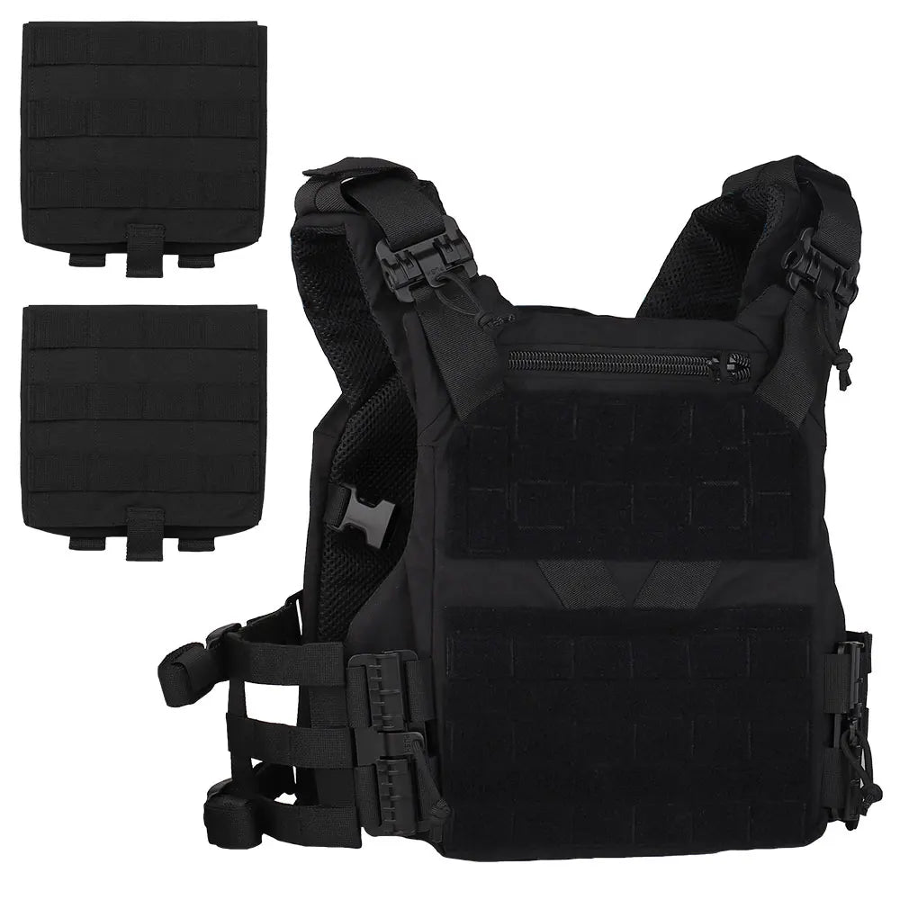 Gilet Tactique MOLLE K19 3.0 – Porte-Plates pour Chasse, Airsoft et Combat avec Système de Libération Rapide et Ceinture Ajustable – Armure de Corps - BLACKBEARD OUTDOOR INDUSTRIES