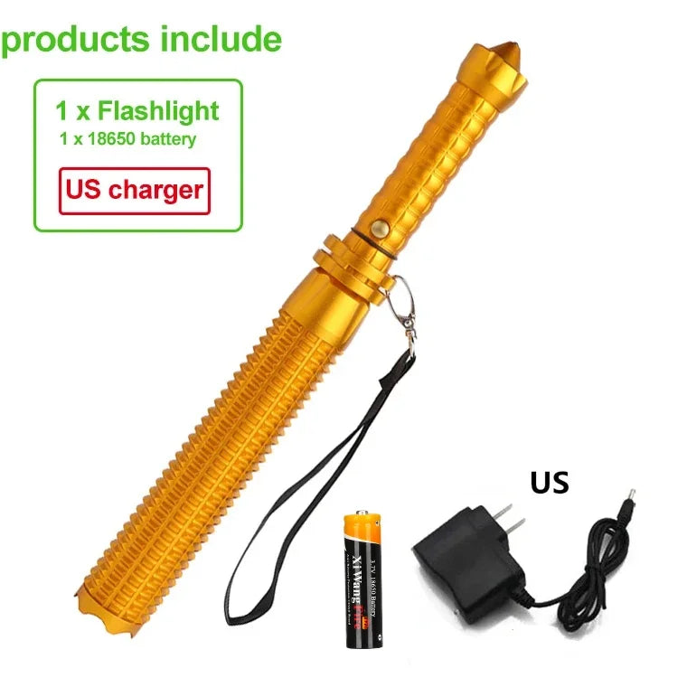 Lampe Tactique de Défense LED avec Fonction Matraque brise vitre l – S131-A/S131-B Ma boutique