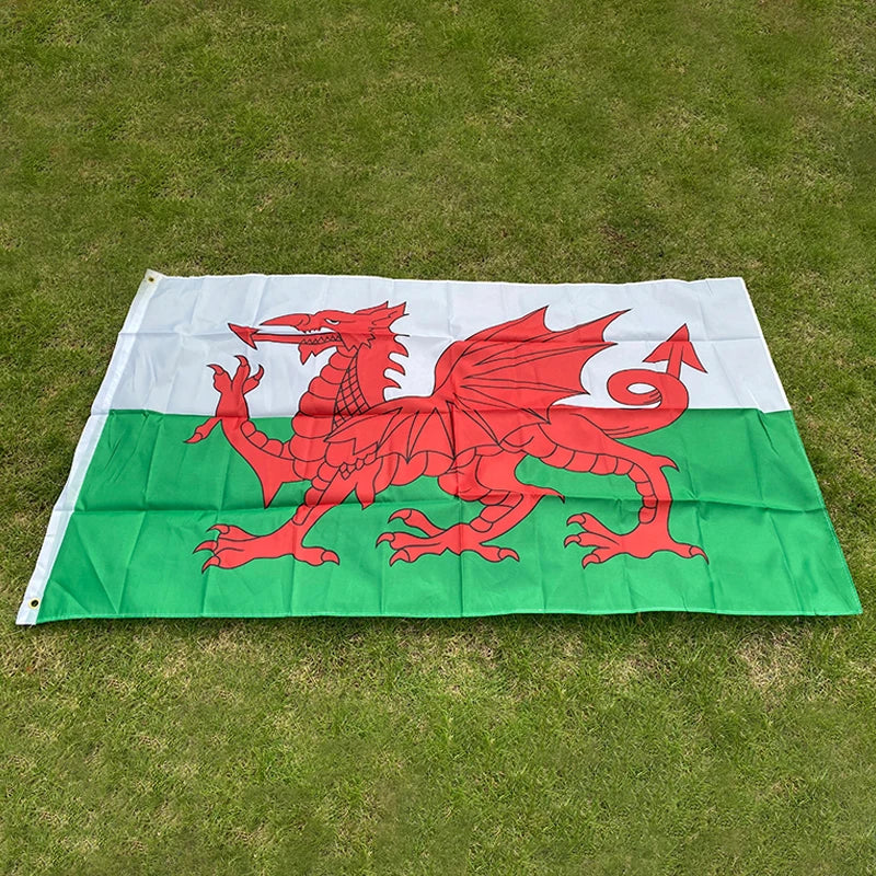 Drapeau du Pays de Galles (Wales) – 90x150 cm – Polyester – Drapeau du Dragon Rouge BLACKBEARD OUTDOOR INDUSTRIES