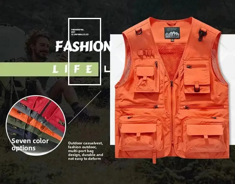 Gilet Homme Multi-Poches en Maille — Modèle 8512 - BLACKBEARD OUTDOOR INDUSTRIES