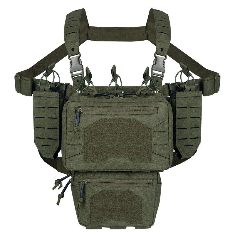 YAKEDA Tactical Mini Chest Rig – Laser Cut MOLLE Ma boutique