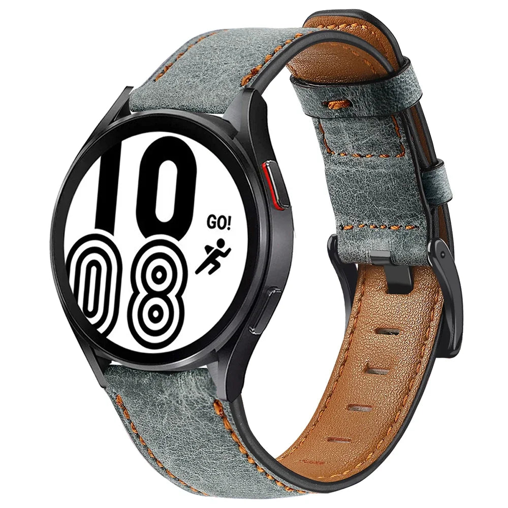 Bracelet en Cuir Rétro pour Montres Samsung Galaxy, Huawei, Amazfit et Plus - 20mm / 22mm BLACKBEARD OUTDOOR INDUSTRIES