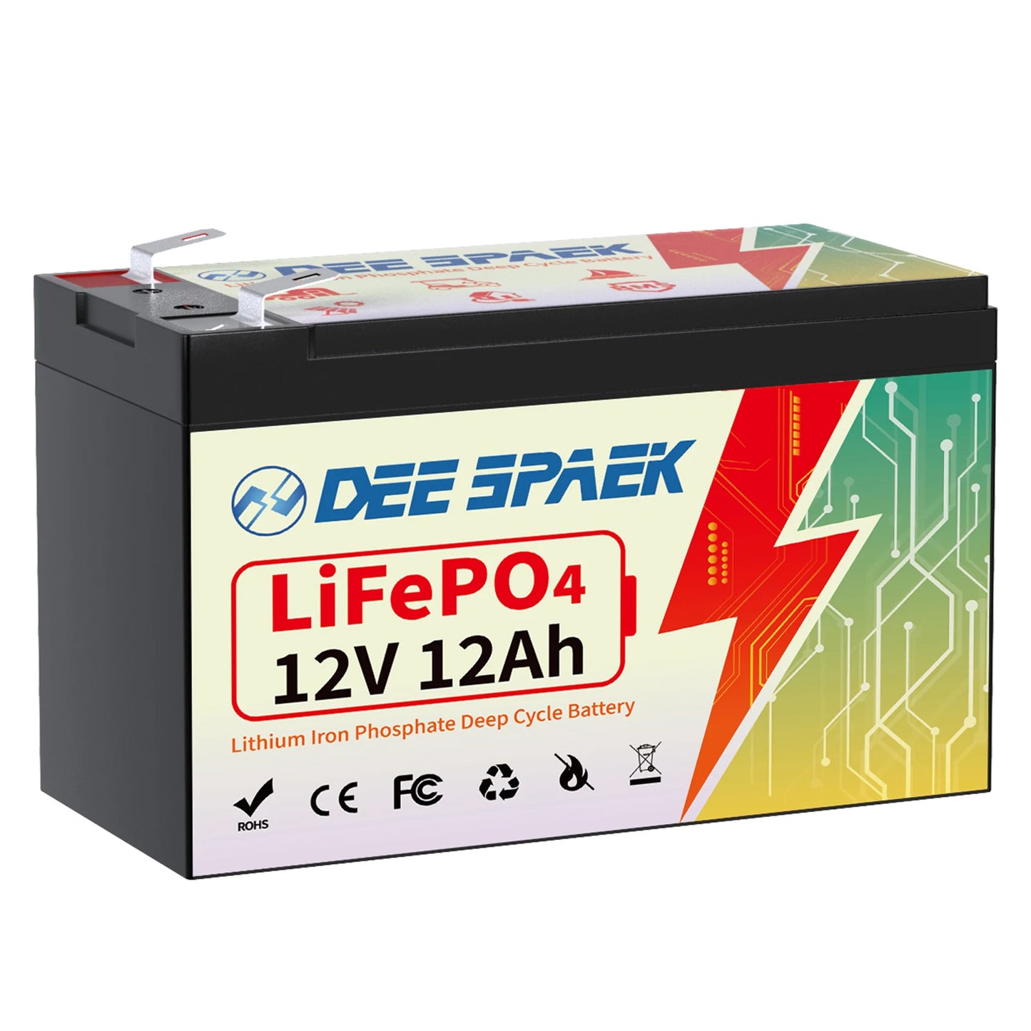 Batterie Lithium Fer Phosphate (LiFePO4) 12V 12Ah avec BMS - BLACKBEARD OUTDOOR INDUSTRIES