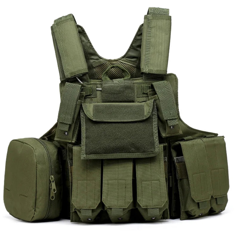 Gilet Tactique Airsoft Molle - Gilet de Combat Assaut pour Paintball, Chasse et Activités Extérieures BLACKBEARD OUTDOOR INDUSTRIES