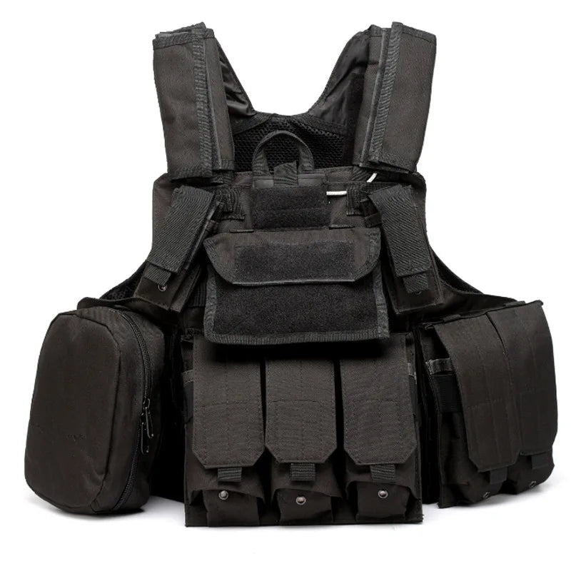 Gilet Tactique Airsoft Molle - Gilet de Combat Assaut pour Paintball, Chasse et Activités Extérieures BLACKBEARD OUTDOOR INDUSTRIES