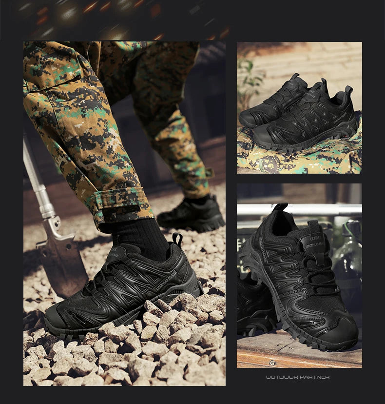 Bottes Tactiques pour Homme – Combat, Antidérapantes, Respirantes, Chaussures de Sécurité Militaires pour Force Spéciale, Armée, Moto - BLACKBEARD OUTDOOR INDUSTRIES
