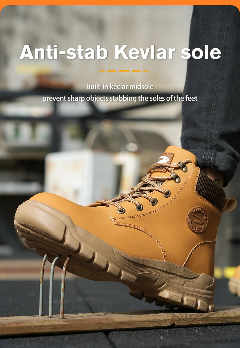 Chaussures de Sécurité Homme et Femme - Sneakers Anti-écrasement avec Embout Métallique, Bottes de Travail Indestructibles pour Construction - BLACKBEARD OUTDOOR INDUSTRIES