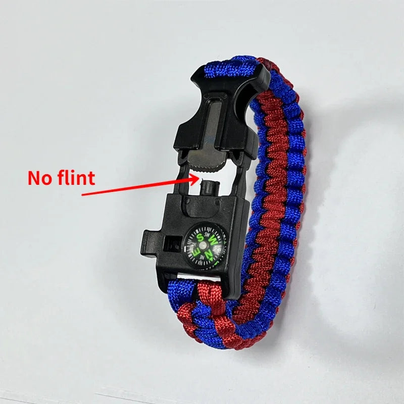 Bracelet de Survie Paracorde 3 en 1 pour Hommes et Femmes – Boussole, Sifflet, Couteau – Accessoire Multi-fonction pour Camping, Randonnée et Urgences - BLACKBEARD OUTDOOR INDUSTRIES