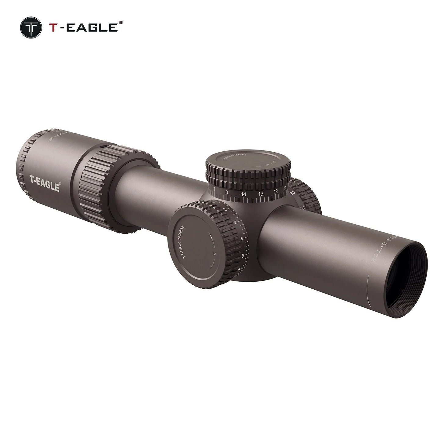 T-EAGLE EOS 1.2-6x24 IR - Lunette de Précision Tactique pour Fusil de Chasse avec Réticule Illuminé, Viseur Collimateur et Support Picatinny - BLACKBEARD OUTDOOR INDUSTRIES