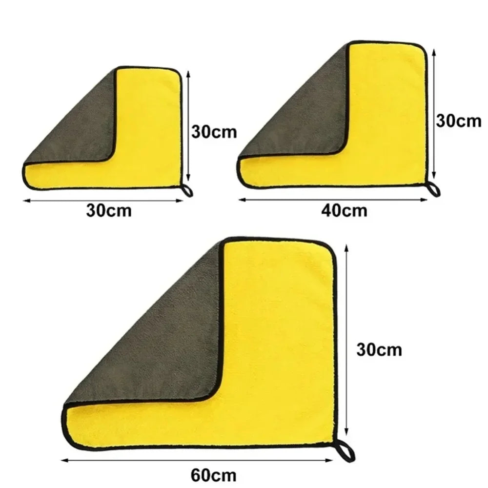 Lot de Chiffons Microfibres Double Face pour Voiture – Ultra-Absorbants & Réutilisables Ma boutique
