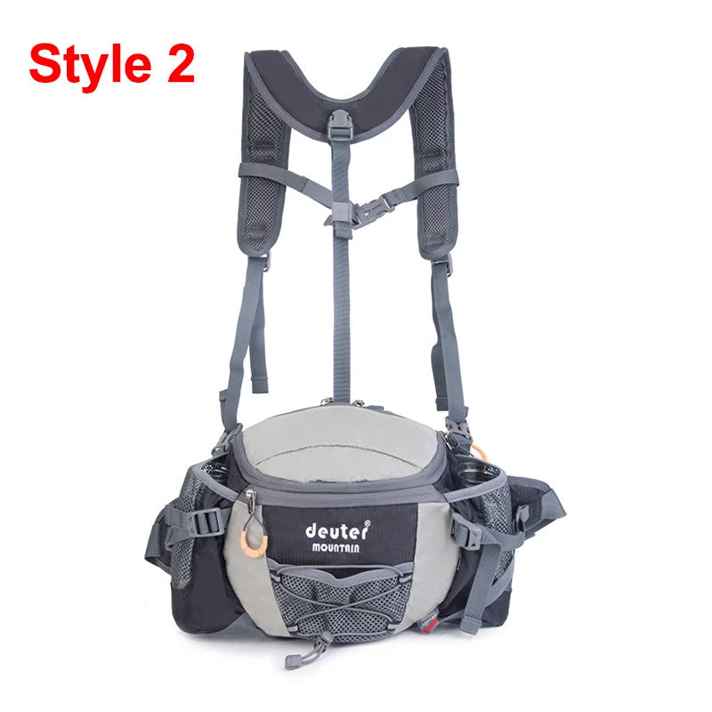 Sac à Taille de Sport Outdoor – Sac à Dos de Cyclisme, Randonnée et Camping avec Porte-bouteilles, Sangle Détachable – Sac Bandoulière Multifonction pour Homme - BLACKBEARD OUTDOOR INDUSTRIES