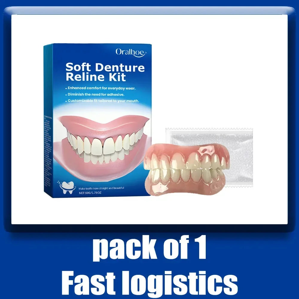 Kit de Silicone pour Dentiers – Kit Complet pour Dents Supérieures et Inférieures, Facile à Utiliser, Soins Dentaires BLACKBEARD OUTDOOR INDUSTRIES