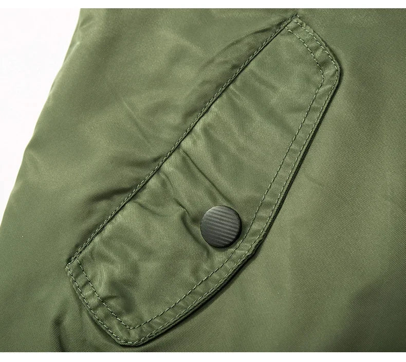 Veste Bomb MA1 Pilote Homme 2023 – Veste Baseball Épaissie Automne-Hiver, Coupe Casual et Militaire - BLACKBEARD OUTDOOR INDUSTRIES