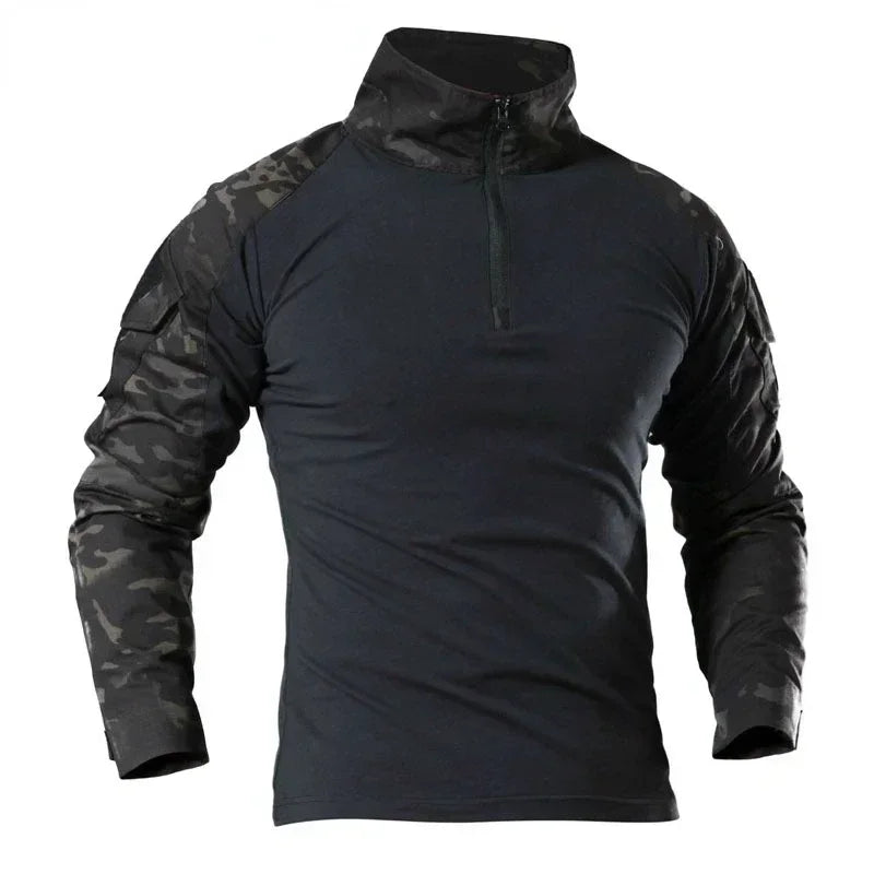 🪖 Chemise de Combat Camouflage Homme – TOMITANY Airsoft | Paintball | Randonnée | Tactique | Manches longues - BLACKBEARD OUTDOOR INDUSTRIES