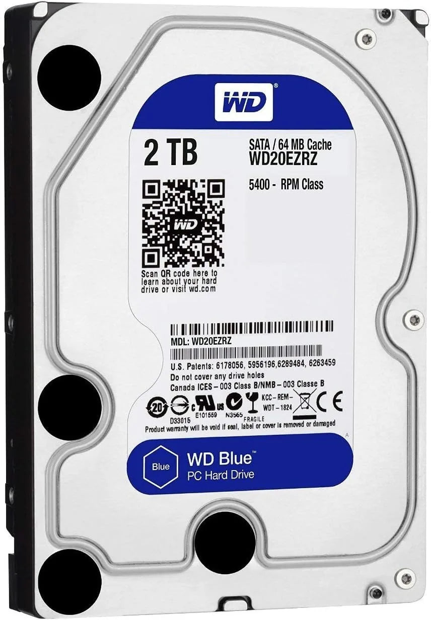 Western Digital WD BLUE 4TB 6T 3T2T 3.5" Hard Drive SATA III 500GB1THD Ma boutique