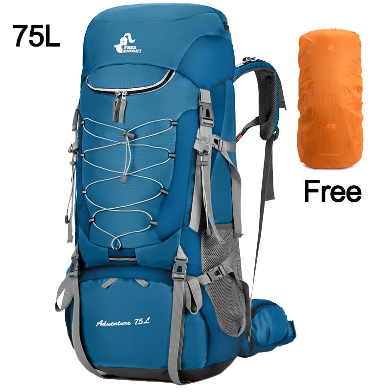 Sac à Dos de Camping 75L - Avec Housse de Pluie - Randonnée, Escalade, Trekking - Unisexe - BLACKBEARD OUTDOOR INDUSTRIES