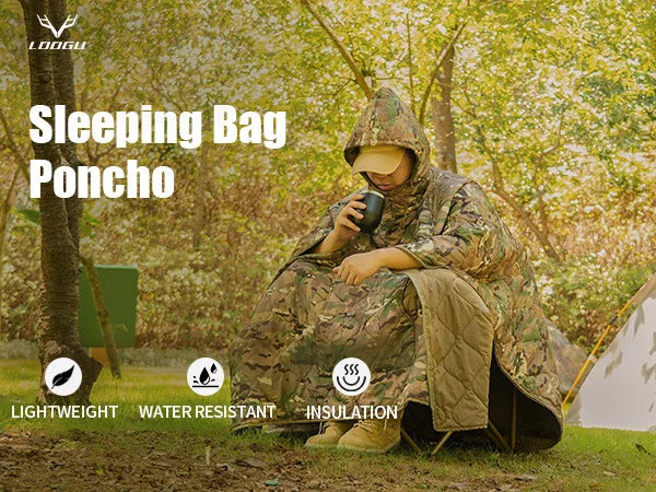 Couverture Poncho Camouflage Imperméable – Isolation Thermique & Doublure Chaude pour Camping, Randonnée, Chasse et Survie - BLACKBEARD OUTDOOR INDUSTRIES