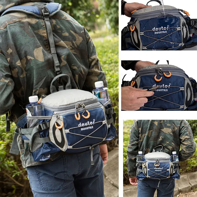 Sac à Taille de Sport Outdoor – Sac à Dos de Cyclisme, Randonnée et Camping avec Porte-bouteilles, Sangle Détachable – Sac Bandoulière Multifonction pour Homme - BLACKBEARD OUTDOOR INDUSTRIES