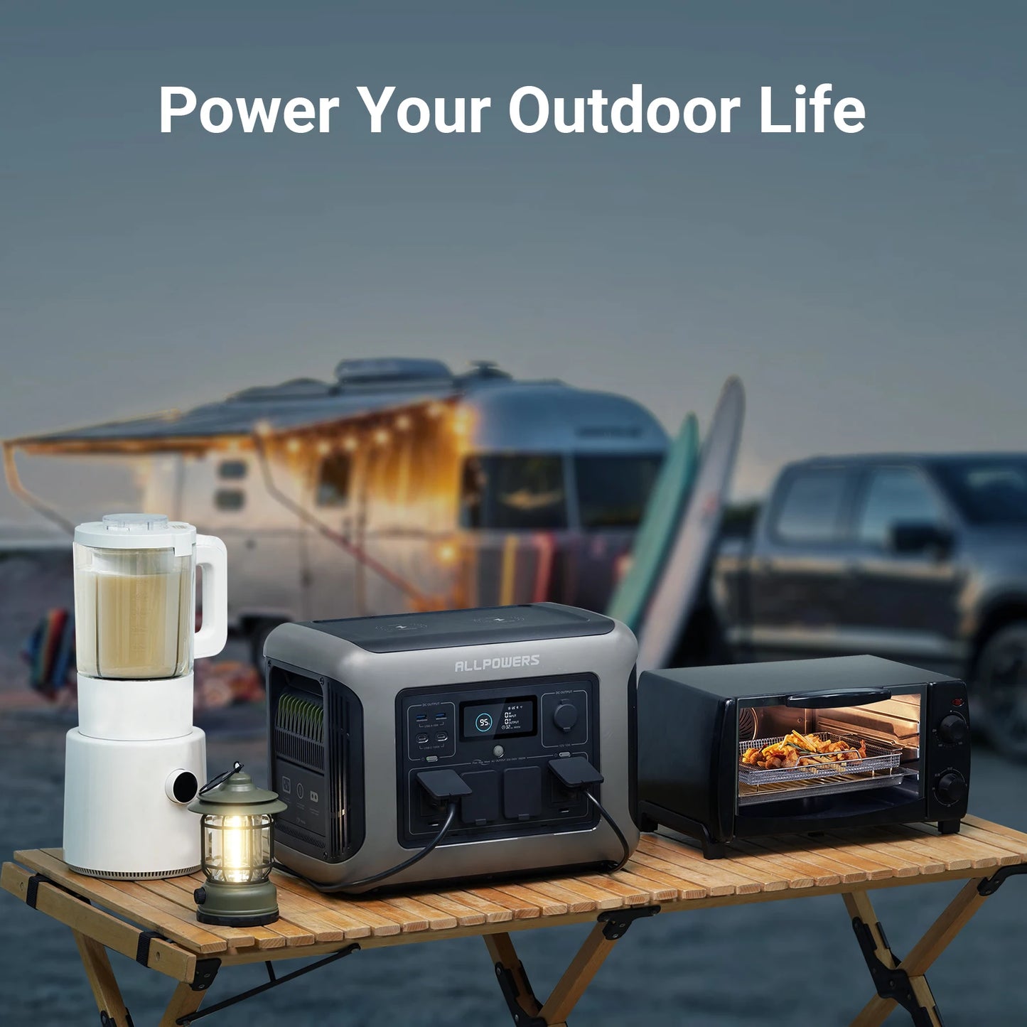 ALLPOWERS R1500 Station d’Énergie Portable – 1152Wh LiFePO4, 1800W (3000W Pic) Sortie AC - BLACKBEARD OUTDOOR INDUSTRIES
