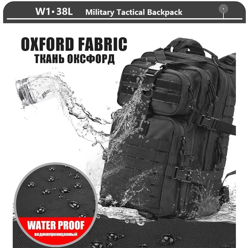 Sac à Dos Tactique 3 Jours – 38/45L | Imperméable, Résistant, Molle | Randonnée, Militaire, Survie - BLACKBEARD OUTDOOR INDUSTRIES