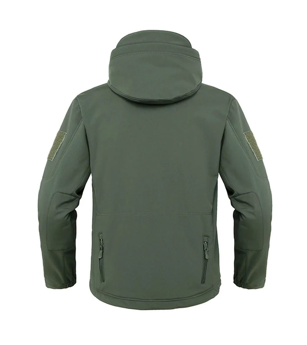 Veste Soft Shell Militaire Shark Skin – Veste Tactique Hommes, Coupe-Vent et Imperméable, Manteau Bomber à Capuche, Veste de Combat Armée pour Homme BLACKBEARD OUTDOOR INDUSTRIES