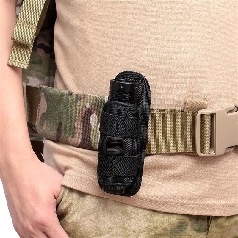 Étui Rotatif 360° pour Lampe Tactique – Poche de Ceinture, Accessoire de Chasse et Kit de Survie BLACKBEARD OUTDOOR INDUSTRIES
