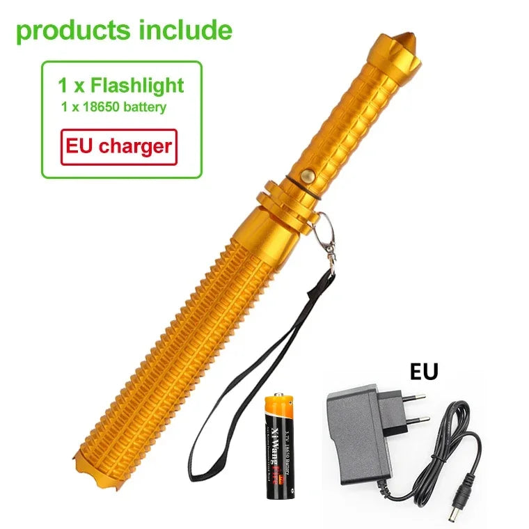 Lampe Tactique de Défense LED avec Fonction Matraque brise vitre l – S131-A/S131-B Ma boutique
