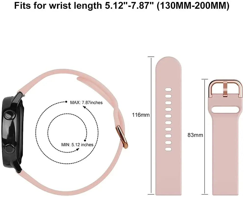 Bracelet en Silicone pour Montre Amazfit (20mm/22mm) BLACKBEARD OUTDOOR INDUSTRIES