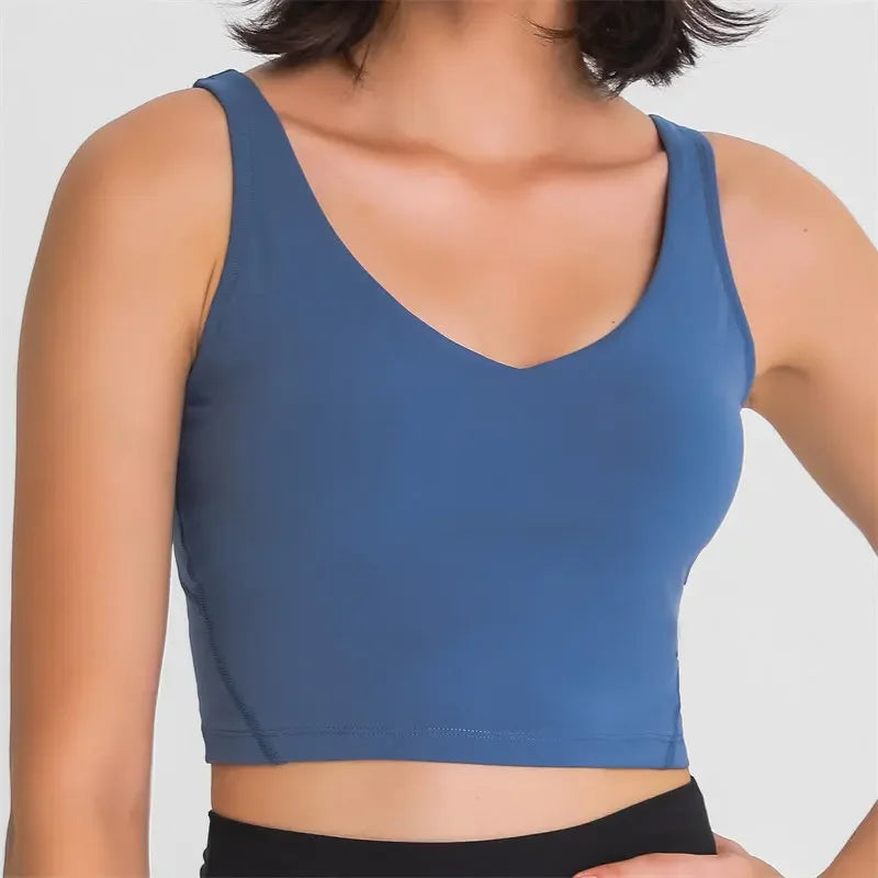 Débardeur NEPOAGYM PASSION avec Soutien-Gorge Intégré – Crop Top Longline avec Coussinets Amovibles pour Yoga et Gym - BLACKBEARD OUTDOOR INDUSTRIES