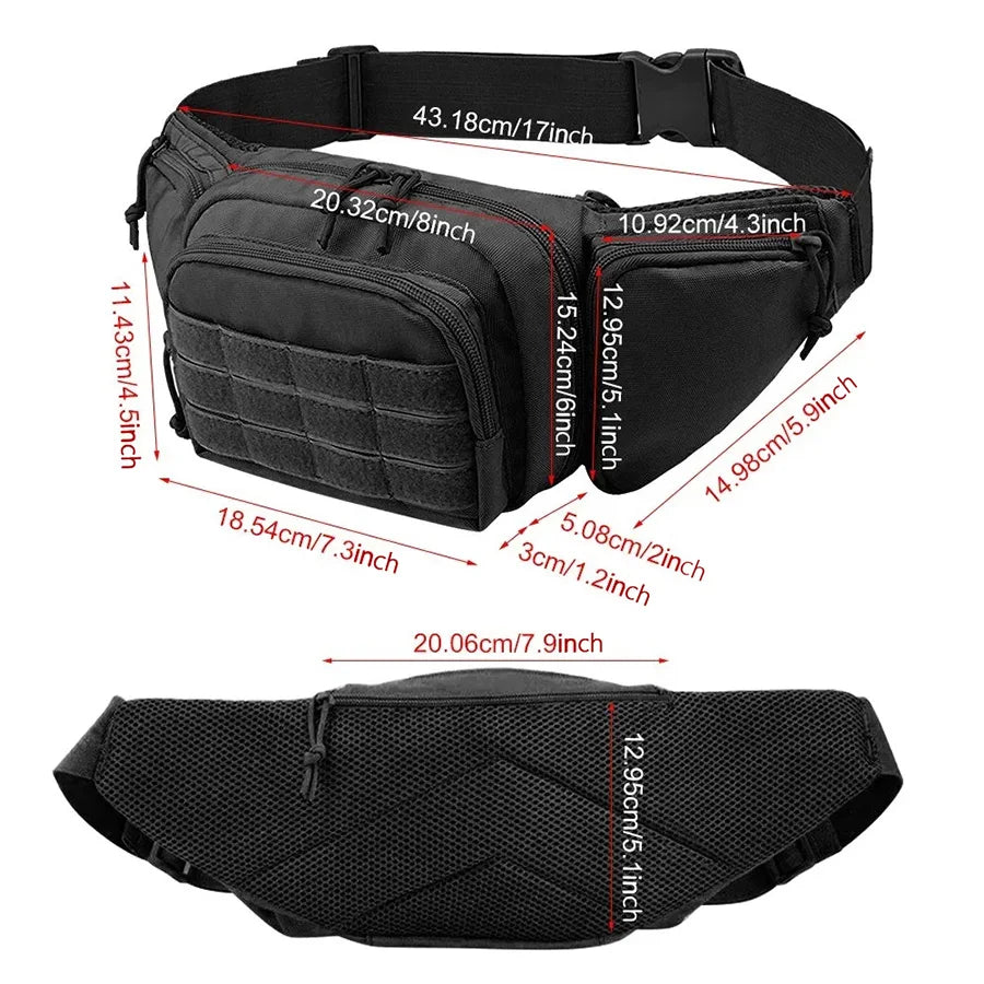 Sac Banane Multifonction Extérieur – Ceinture Invisible de Rangement pour Hommes - BLACKBEARD OUTDOOR INDUSTRIES