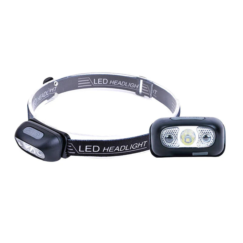 Lampe Frontale Mini LED Puissante – Rechargeable USB, Étanche, avec Capteur de Mouvement - BLACKBEARD OUTDOOR INDUSTRIES