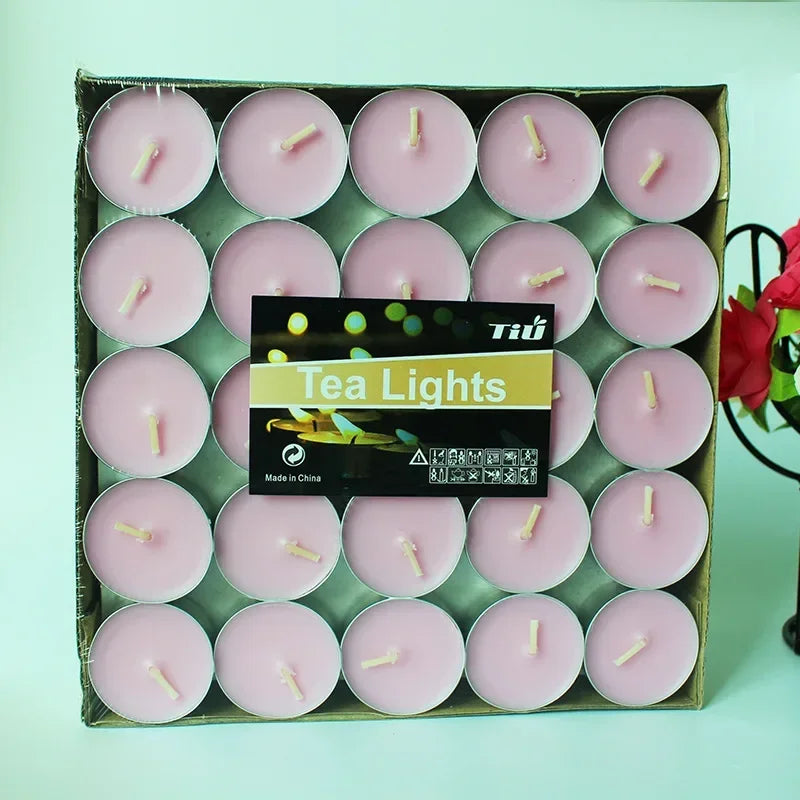 50 Bougies Parfumées en Forme de Cœur – Bougies Tea Light Romantiques pour Mariages, Anniversaires et Décorations - BLACKBEARD OUTDOOR INDUSTRIES