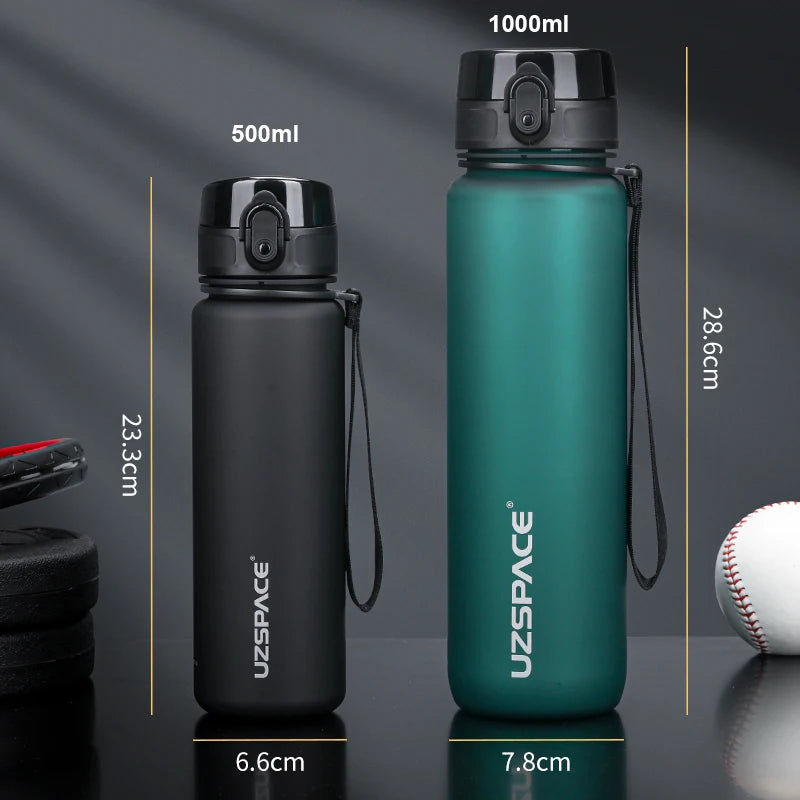 Gourde Sport UZSPACE – Tritan Sans BPA – 500 ml / 1000 ml – Étanche – Avec Infuseur à Thé – Pour École, Fitness, Randonnée - BLACKBEARD OUTDOOR INDUSTRIES