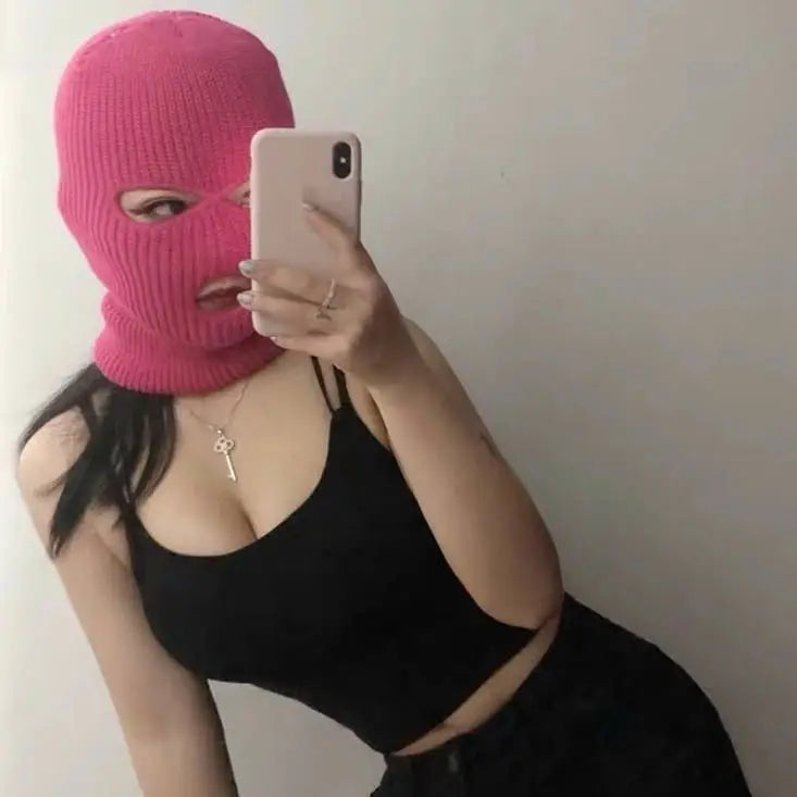 Balaclava cagoule trois trous en fibre acrylique Ma boutique