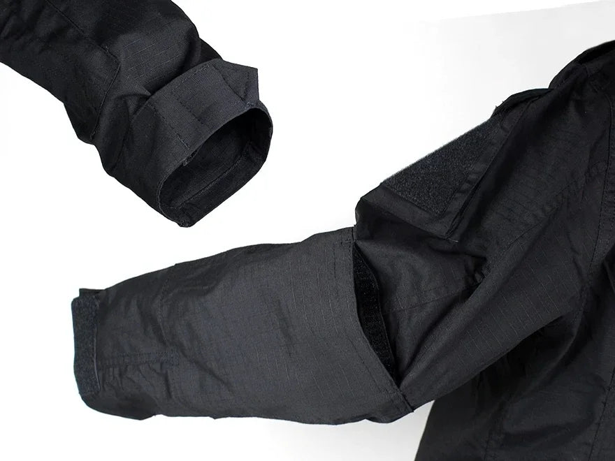 Ensemble Uniforme Tactique BDU Noir – Chemise et Pantalon de Combat pour Homme - BLACKBEARD OUTDOOR INDUSTRIES