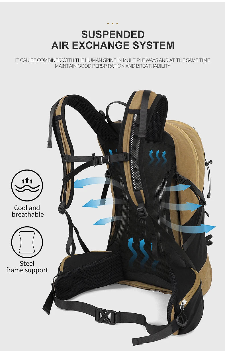 Sac à Dos de Randonnée 35L – Imperméable avec Housse de Pluie Intégrée | Mixte Homme/Femme - BLACKBEARD OUTDOOR INDUSTRIES