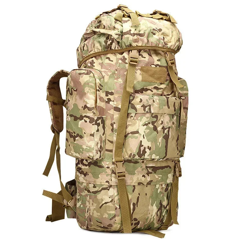 Sac à Dos de Randonnée 70L Imperméable avec Housse de Pluie – Grand Sac de Camping et Escalade - BLACKBEARD OUTDOOR INDUSTRIES