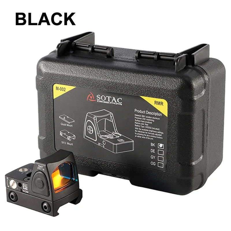 Mini MR Red Dot Sight — Viseur Reflex Compact 1× avec Montage Rail 20 mm - BLACKBEARD OUTDOOR INDUSTRIES