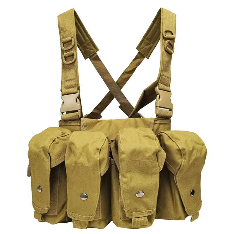Chest Rig Tactique Universel – 7 Poches – Tissu Renforcé 800D Ma boutique