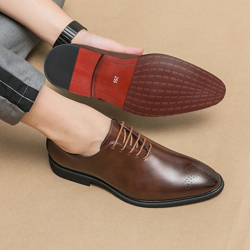 Chaussures de Banquet Classiques pour Homme - Chaussures en Cuir à Lacets - Élégantes et Confortables BLACKBEARD OUTDOOR INDUSTRIES