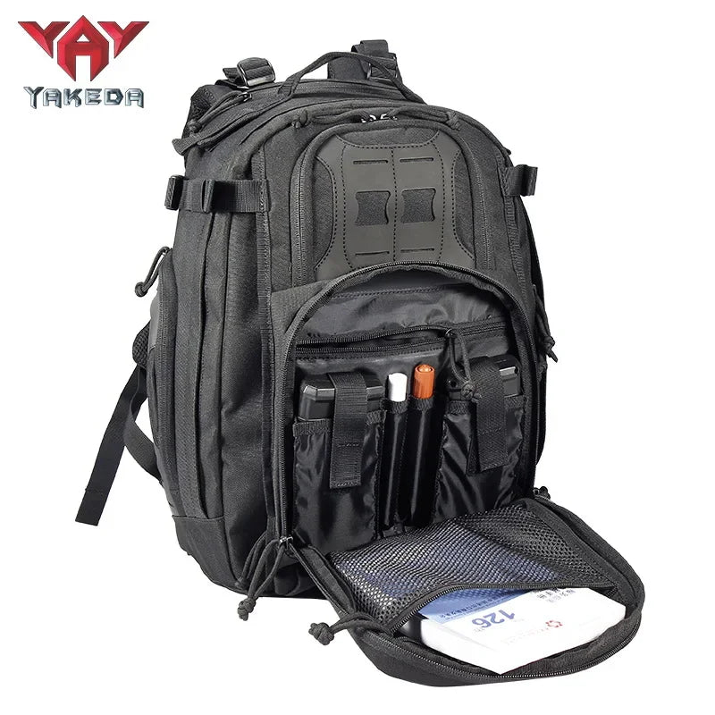 Sac à Dos Tactique YAKEDA 600D MOLLE – 40L, Étanche, Polyvalent - BLACKBEARD OUTDOOR INDUSTRIES