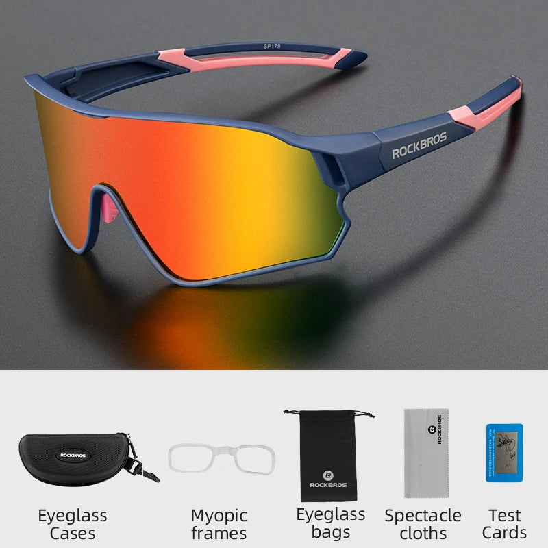 ROCKBROS Lunettes de Vélo Polarisées UV400 – Protection Solaire, Ultra-légères, Grand Cadre MTB & Route - BLACKBEARD OUTDOOR INDUSTRIES