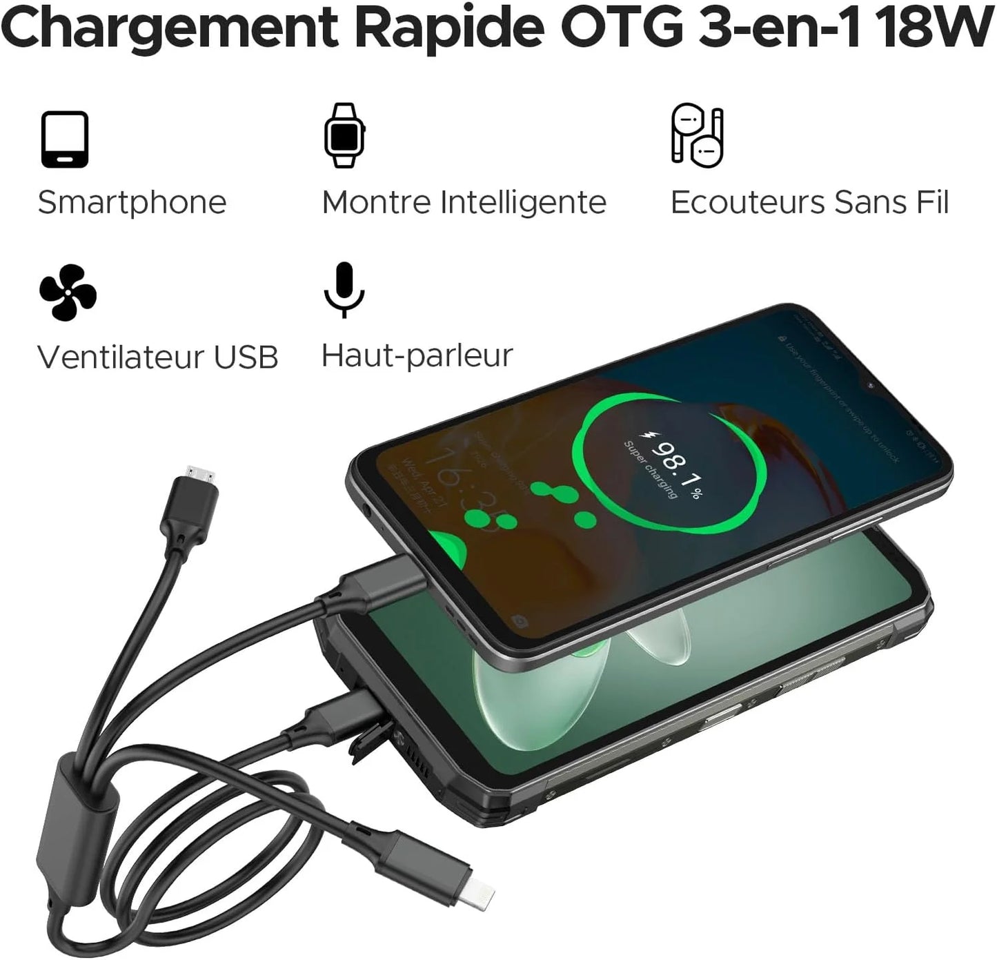 DOOGEE Fire 6 Power – Smartphone Ultra-robuste & Batterie Géante - BLACKBEARD OUTDOOR INDUSTRIES