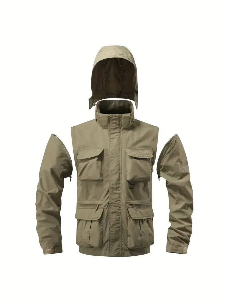 Veste Cargo Multi-Poches Homme – Imperméable & Modulable - BLACKBEARD OUTDOOR INDUSTRIES