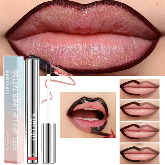 Waterproof Lip Liner Peel Off Tattoo Lipgloss Waterproof Long Lasting Matte Lip Tint Brown Contour Tear-off Lips Stain Cosmetic BLACKBEARD OUTDOOR INDUSTRIES