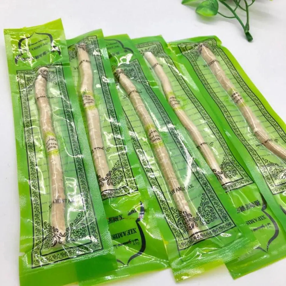 Brosse à dents naturelle portable Miswak (Siwak) – Brosse traditionnelle en bois, blanchissante, manuelle, 1 unité - BLACKBEARD OUTDOOR INDUSTRIES
