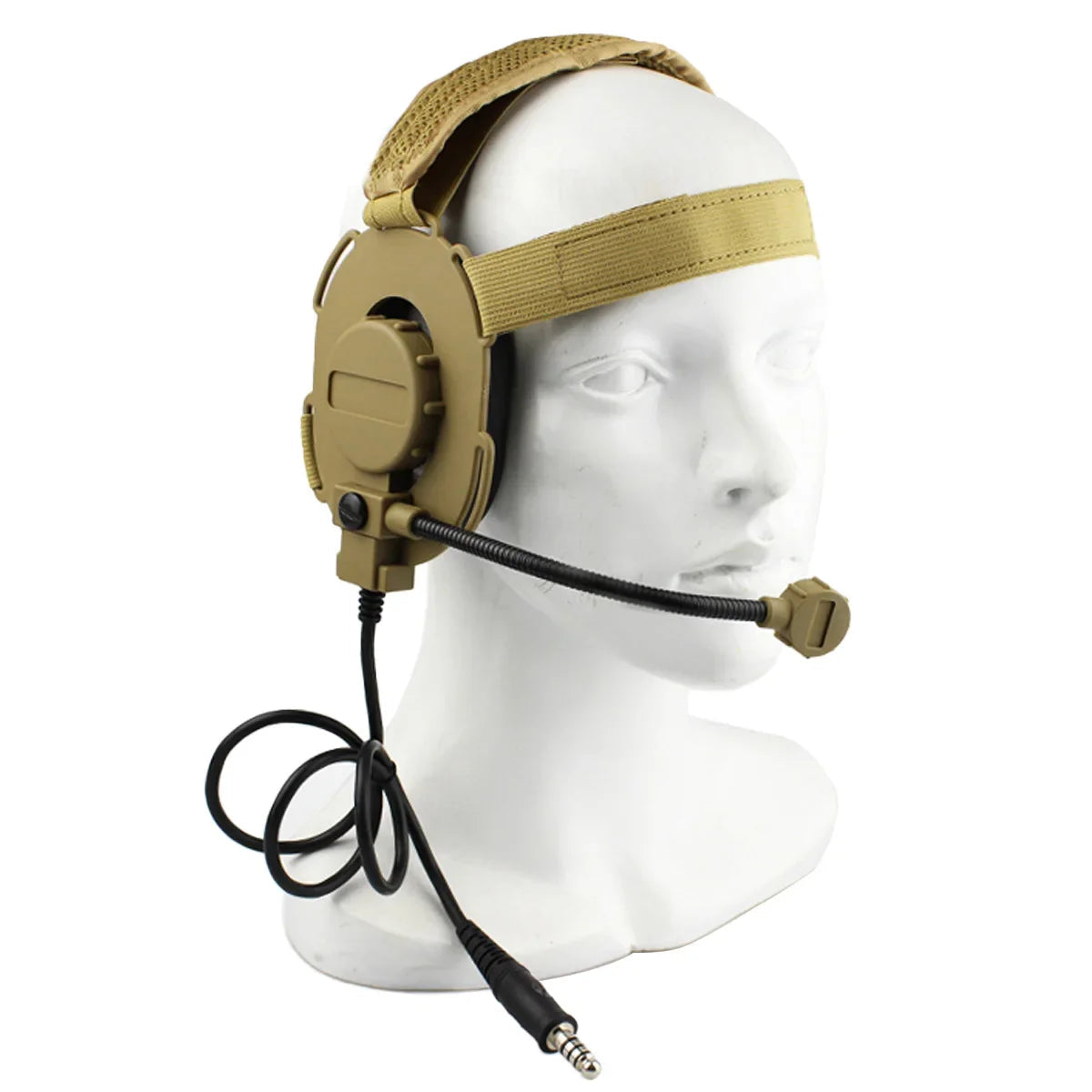 Casque Tactique Outdoor avec Microphone Bowman Elite II U94 PTT pour Radio Kenwood, Baofeng UV-5R – Équipement de Chasse et Tir CS BLACKBEARD OUTDOOR INDUSTRIES